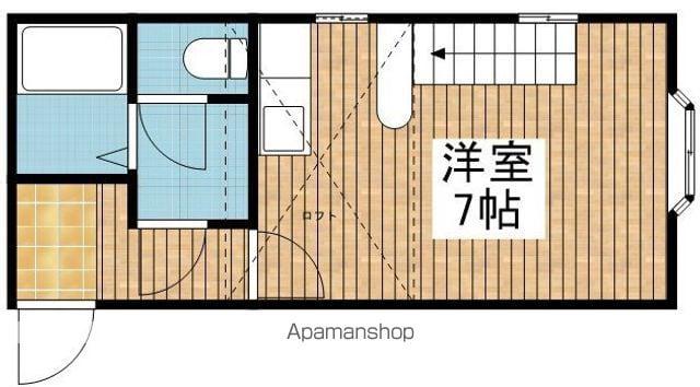 クレセントヴィラージュ米山(1K/2階)の間取り写真