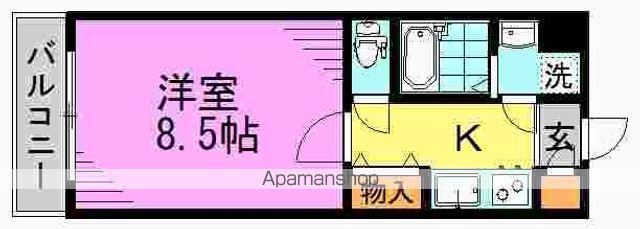 ジェノヴィア高円寺スカイガーデン(1K/2階)の間取り写真