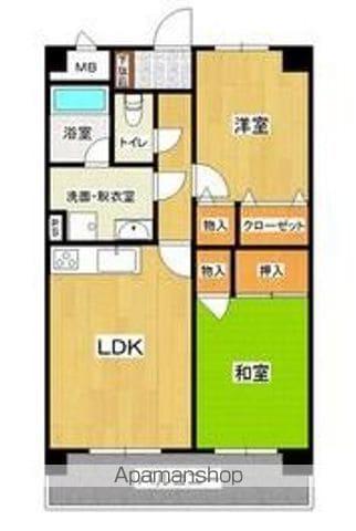 パレス高松Ⅱ(2LDK/1階)の間取り写真