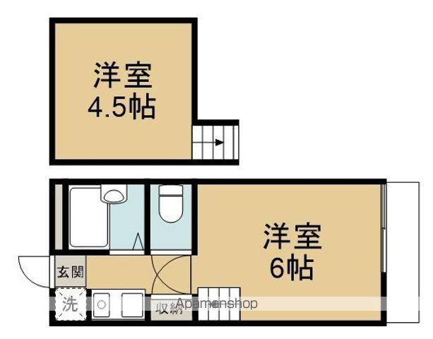 アスティオン栗原(ワンルーム/1階)の間取り写真