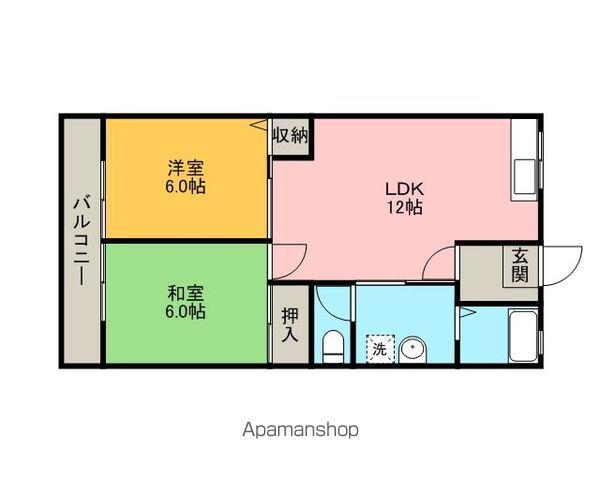 リバーサイドTY(2LDK/1階)の間取り写真