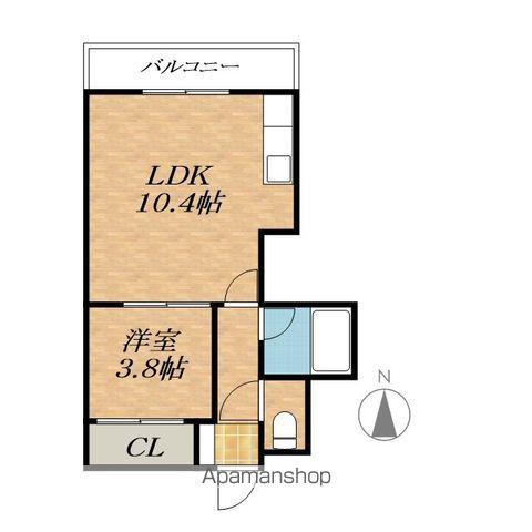 リベラル(1LDK/1階)の間取り写真