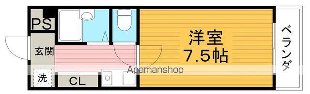 セレーネ蛍池(1K/5階)の間取り写真