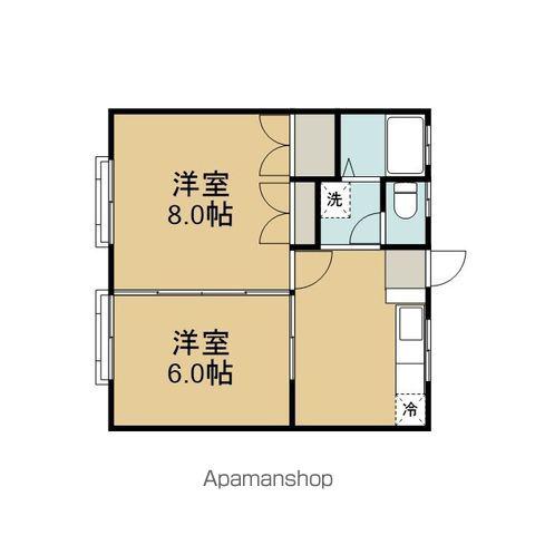 アーバンライフ都南(2DK/2階)の間取り写真