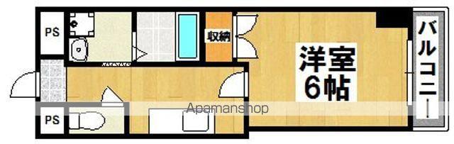 コンフォートなかもず(1K/6階)の間取り写真