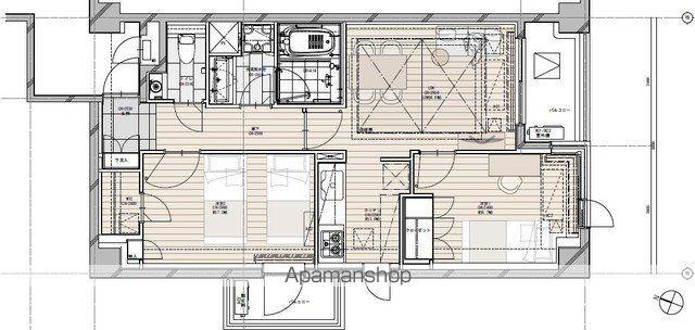 NK青山ホームズ(2LDK/6階)の間取り写真