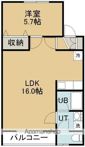 ハイムR NO2(1LDK/1階)の間取り写真