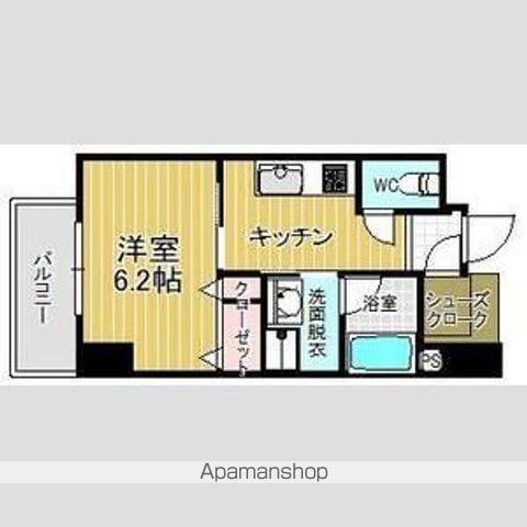 セレニティー東山公園(1K/5階)の間取り写真