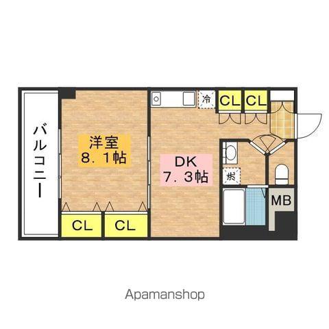 VEGA生の松原Ⅰ(1DK/4階)の間取り写真