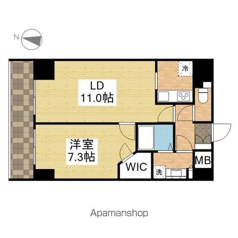 パークアクシス丸の内(1LDK/14階)の間取り写真
