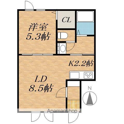 ブリーゼⅢ(1LDK/1階)の間取り写真