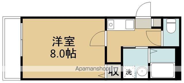 ステラ薬師堂(1K/3階)の間取り写真