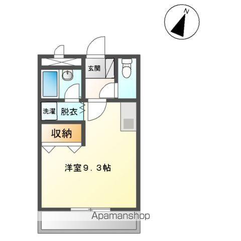 エスポワール小川(ワンルーム/3階)の間取り写真