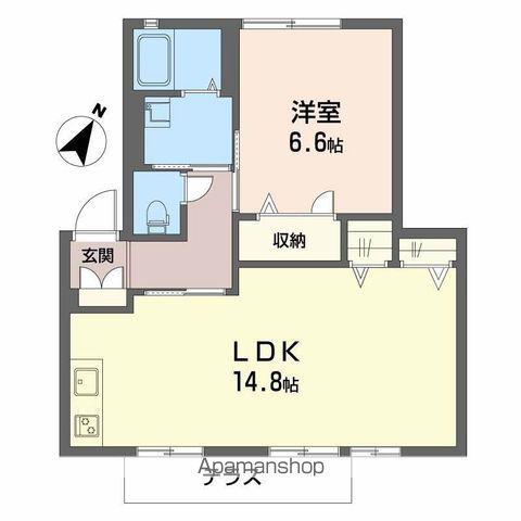 メゾンユリア(1LDK/1階)の間取り写真