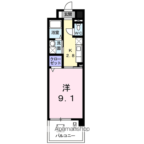 昭島コートエレガンスF 4階階 間取り
