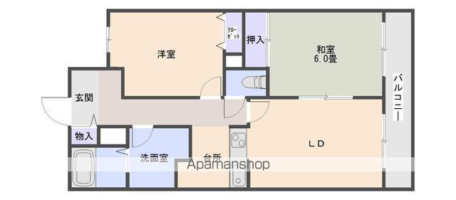 CLASKA(2LDK/3階)の間取り写真