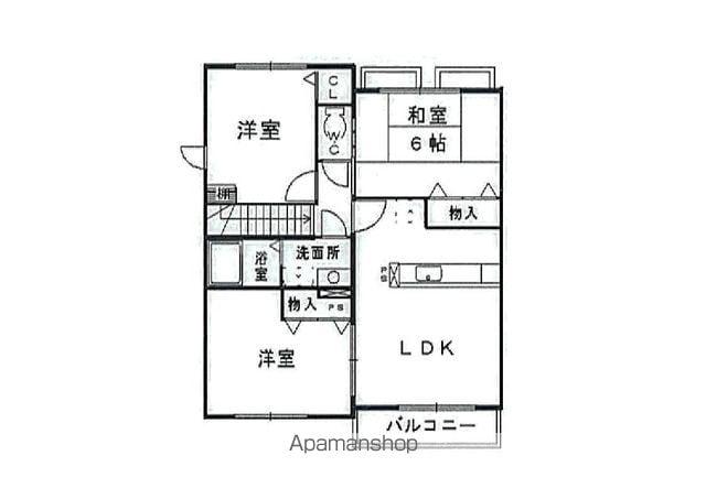ルミエールC(3LDK/2階)の間取り写真