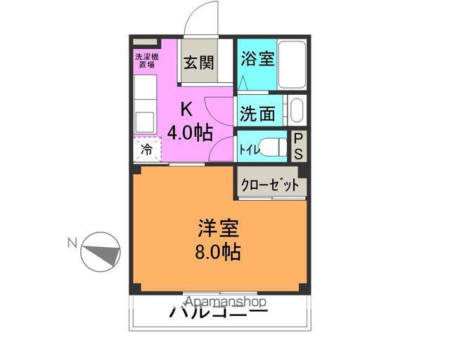 アパートセンター松本ビル(1K/3階)の間取り写真