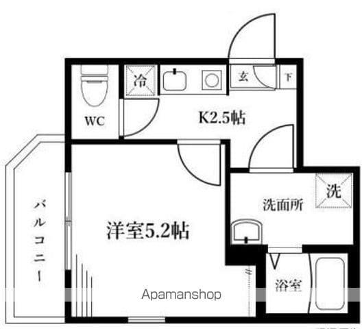 アマ・デトワール(1K/3階)の間取り写真