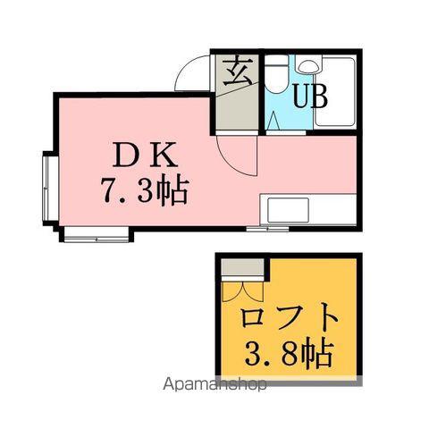 メゾンクレールA(1K/1階)の間取り写真