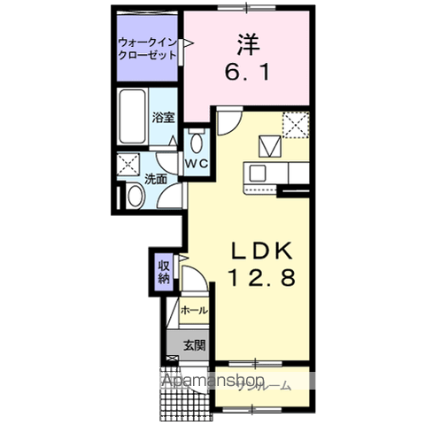 アバンツァートM Ⅲ(1LDK/1階)の間取り写真