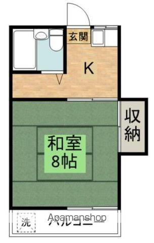 平井ハイツ(1K/2階)の間取り写真