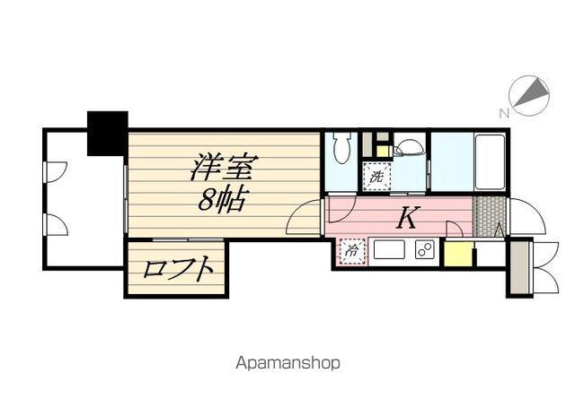 アクタス博多Vタワー(1K/11階)の間取り写真
