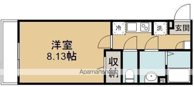 リブリ・坂戸南町(1K/1階)の間取り写真
