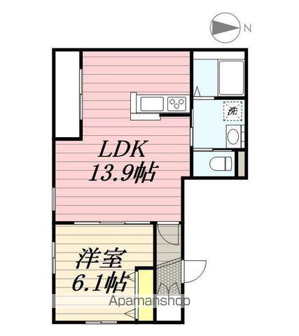 REVEUR(1LDK/3階)の間取り写真