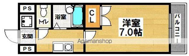 コスモコート大南(1K/3階)の間取り写真