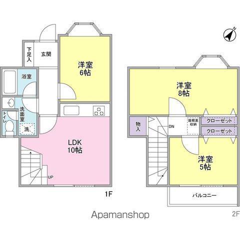 つゆきの森ＥＡＳＴ(3LDK)の間取り写真