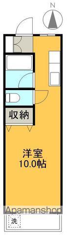 ハイスリー21Ⅱ(ワンルーム/2階)の間取り写真