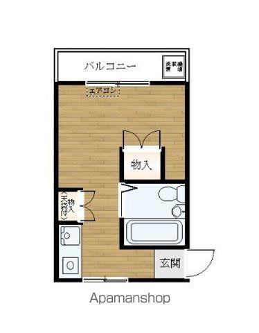 見晴マンション(ワンルーム/2階)の間取り写真
