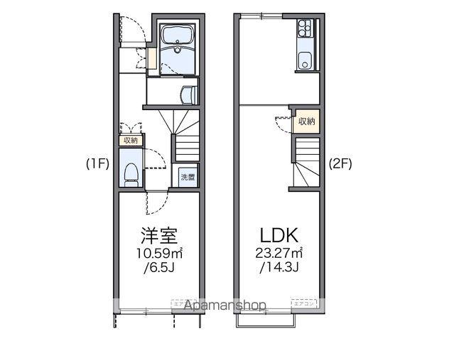 レオネクストCASA タカノ(1LDK/1階)の間取り写真