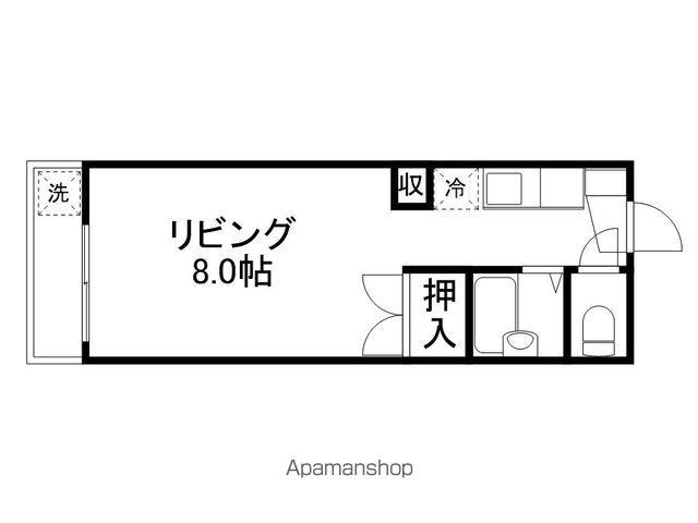 アストリー京町台(ワンルーム/2階)の間取り写真