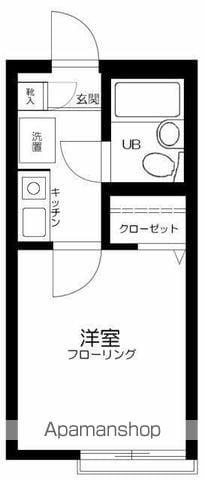 OZ壱番街(1K/1階)の間取り写真