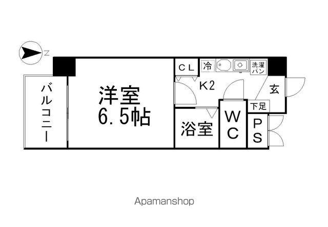 グレイス名駅北(1K/9階)の間取り写真
