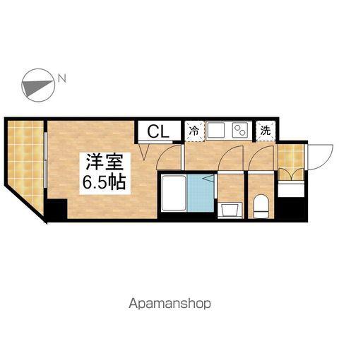 メイクス上前津Ⅲ(1K/3階)の間取り写真