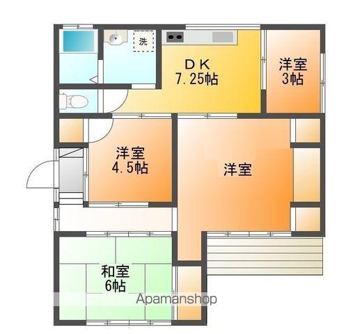 青梅線 小作駅 徒歩12分 1階建 築60年(3SDK)の間取り写真