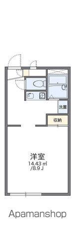 レオパレス掛川(1K/2階)の間取り写真