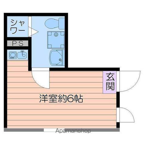 エスペランス平井(ワンルーム/2階)の間取り写真