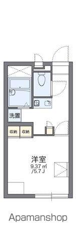 レオパレスニュー北府(1K/1階)の間取り写真