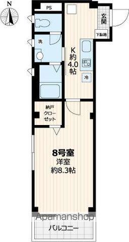 セブンアベニュー江北(1K/1階)の間取り写真