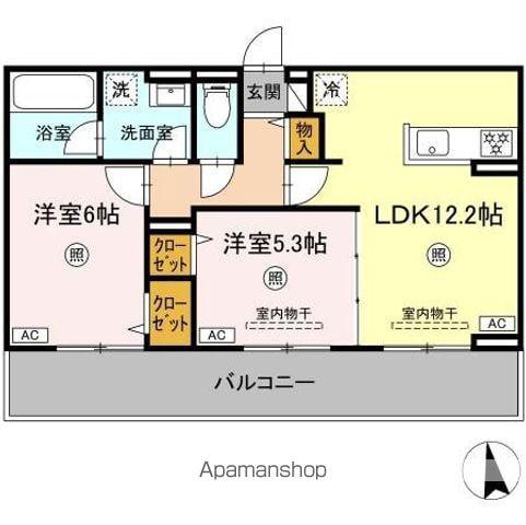 CHOUETTE(2LDK/3階)の間取り写真