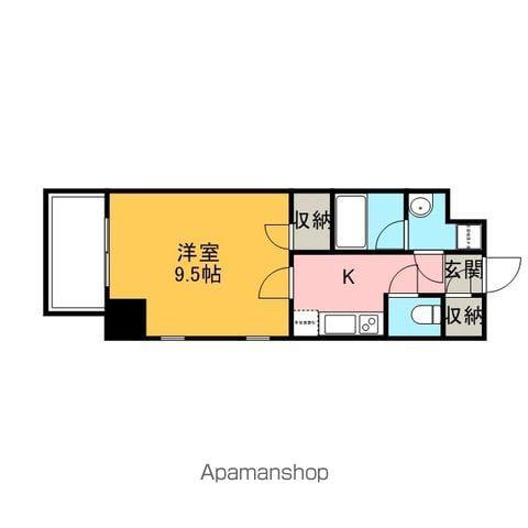 レジディア神田岩本町2(1K/6階)の間取り写真
