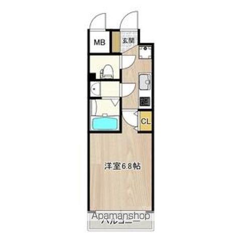 インプルーブ鶴舞(1K/8階)の間取り写真