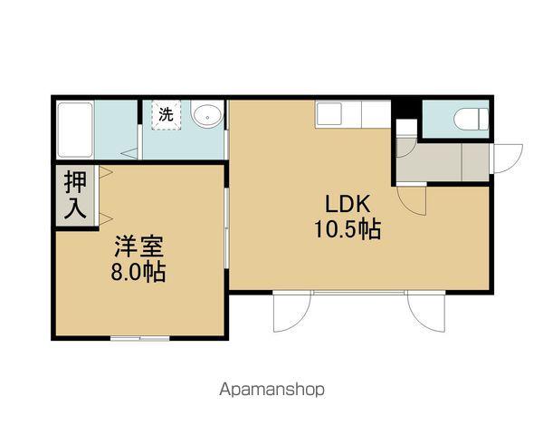 ロイヤルハイム青雲C(1LDK/2階)の間取り写真