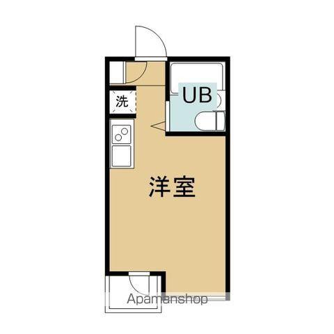 ムツミビル(ワンルーム/3階)の間取り写真