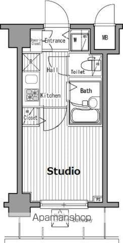 グランド・ガーラ五反田 8階階 間取り