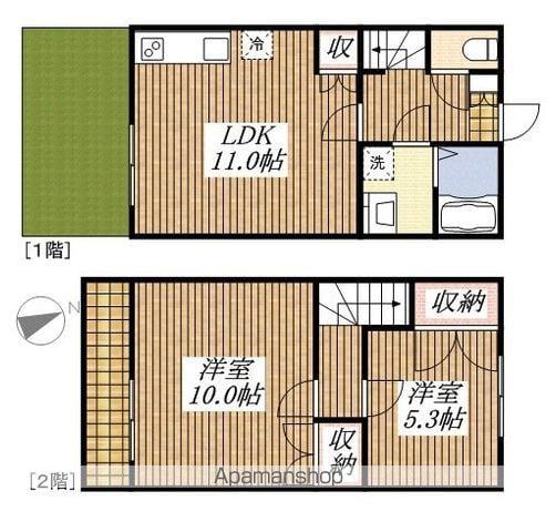 ディアコート・ソシア(2LDK)の間取り写真